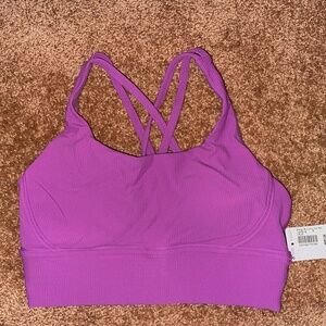 Lululemon ~ Energy Bra Long Line Ribbed 8